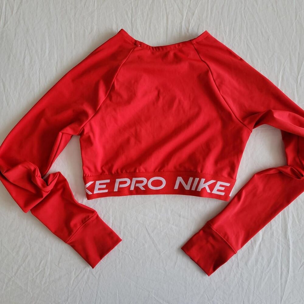NWT NIKE PRO women's cropped long sleeved training top - Picture 4 of 8